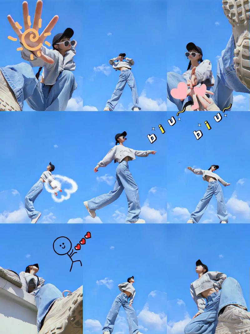 天空拍照姿势与角度?