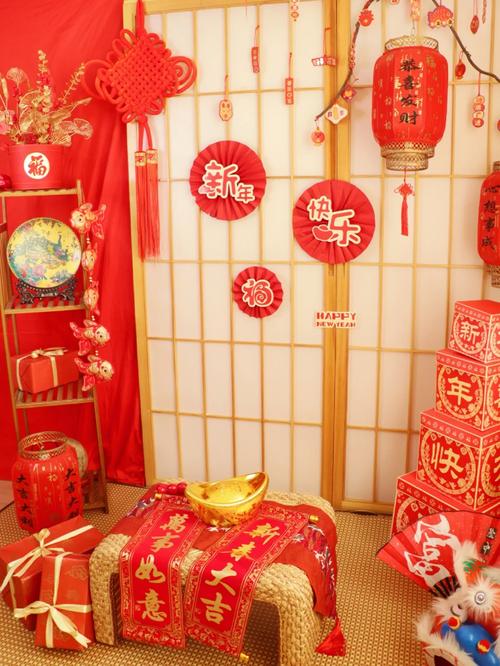 春节背景墙图片高清图1