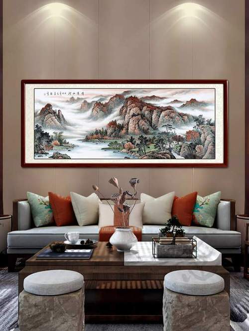 客厅沙发背景墙挂什么画寓意好