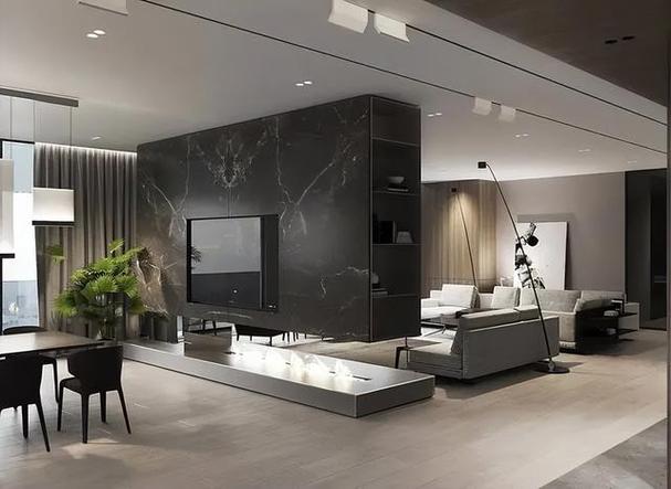电视墙壁纸效果图时尚客厅就在眼前