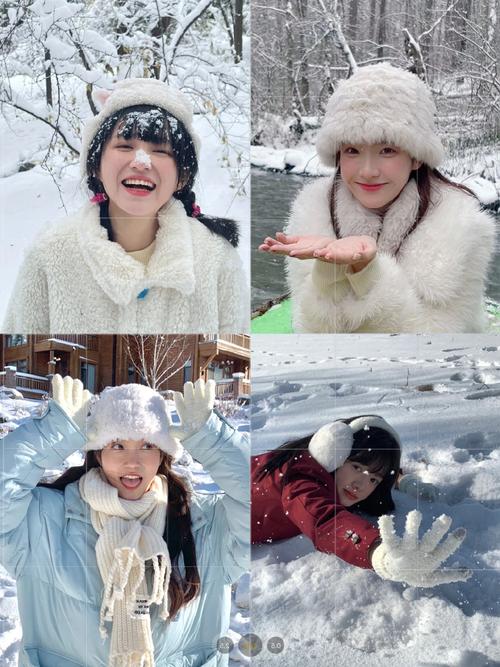 拍照姿势怎么摆女生冬天晩上图3