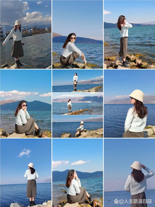 海边拍照技巧怎么摆姿势男孩图3