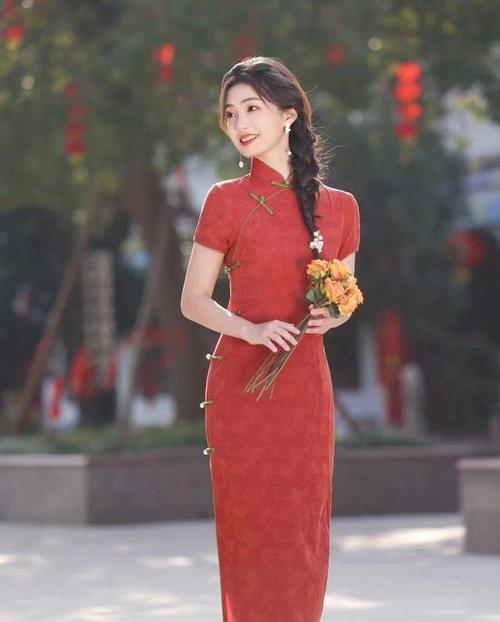 旗袍拍照姿势怎么摆图片