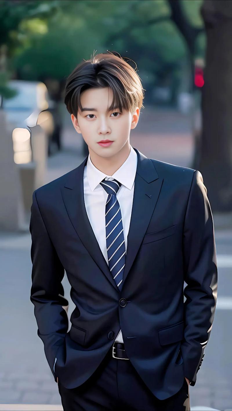 男士西装拍照姿势图片大全图1