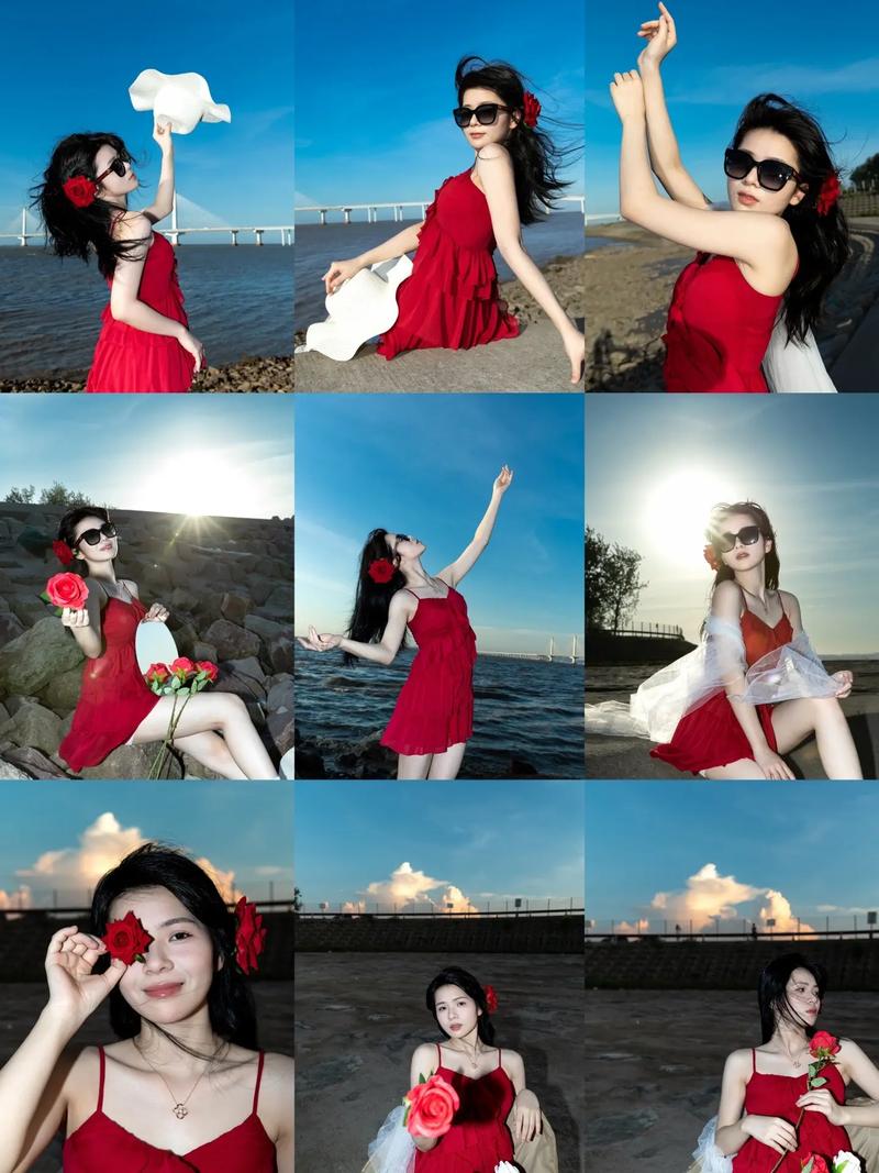 拍照姿势怎么摆女生海边图2