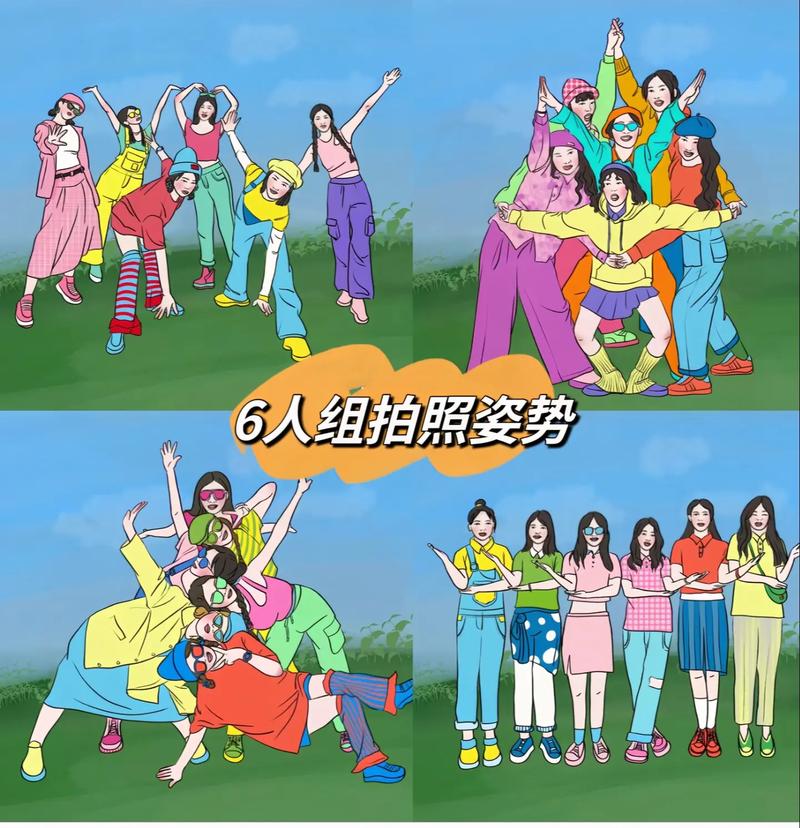 六个人合照要怎样摆姿势最有创意?