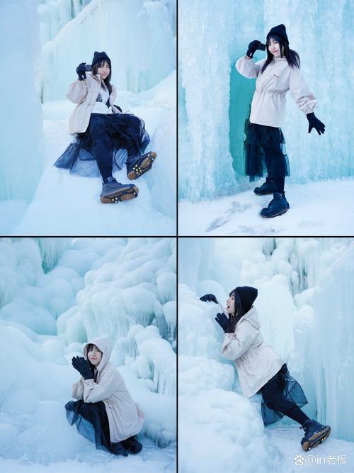 雪地拍照姿势大全图2