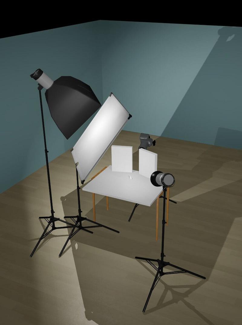 纯白色产品如何打光拍照