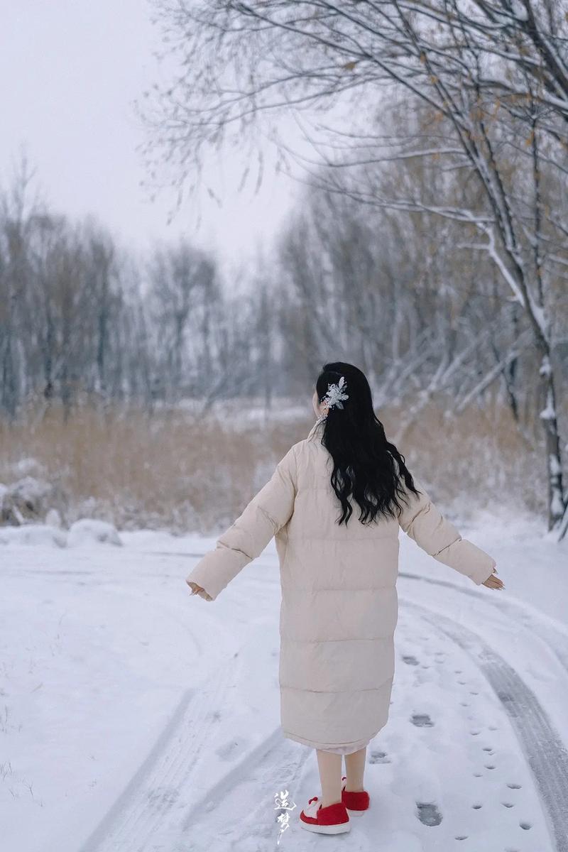 下雪天拍照姿势大全男图1