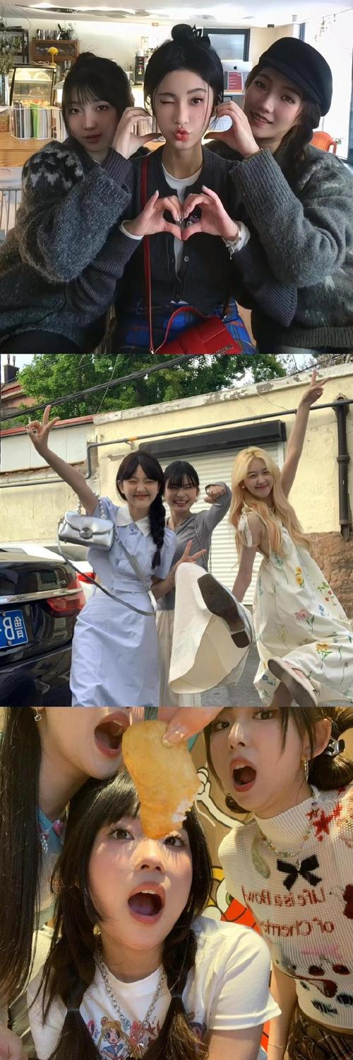 三个人怎么摆姿势照相