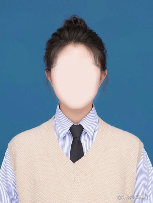 纯蓝色背景图片证件照图1