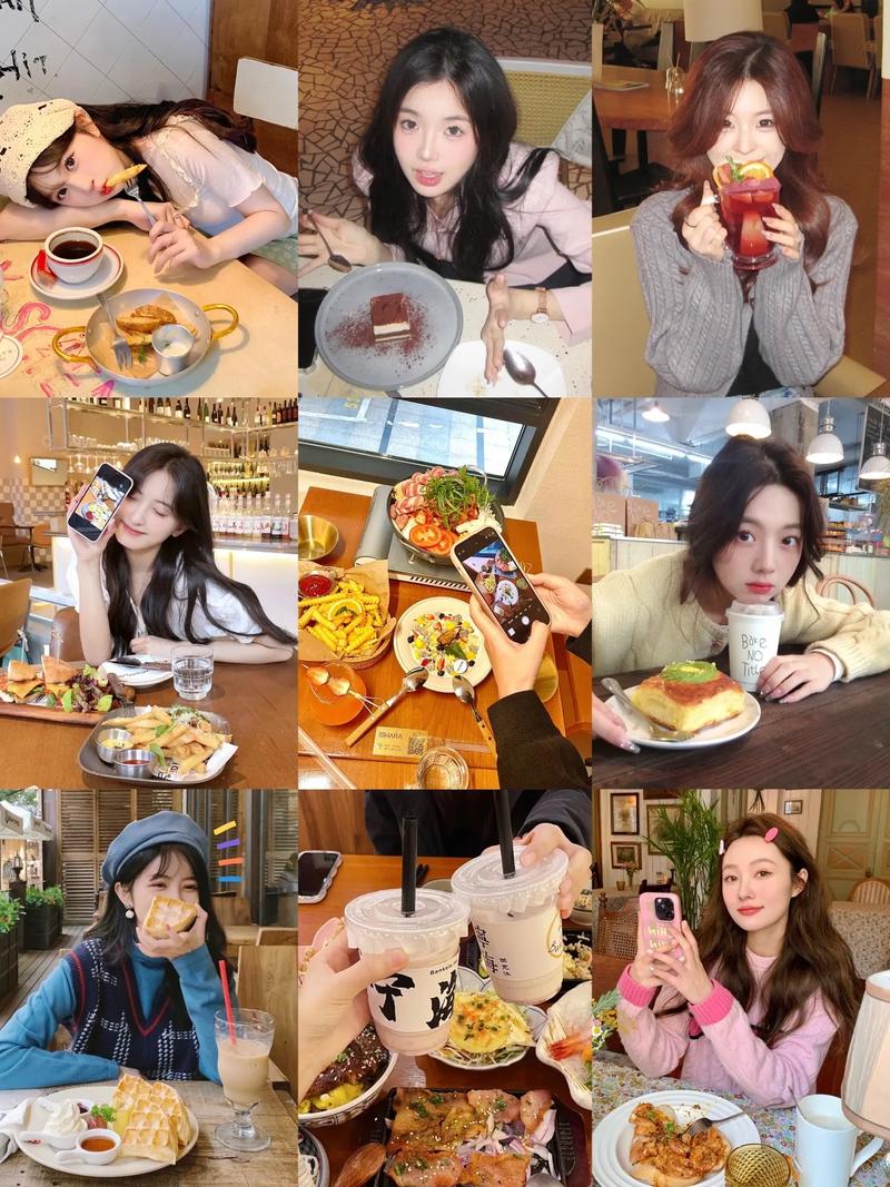 下午茶探店拍照姿势显高显瘦快速出片