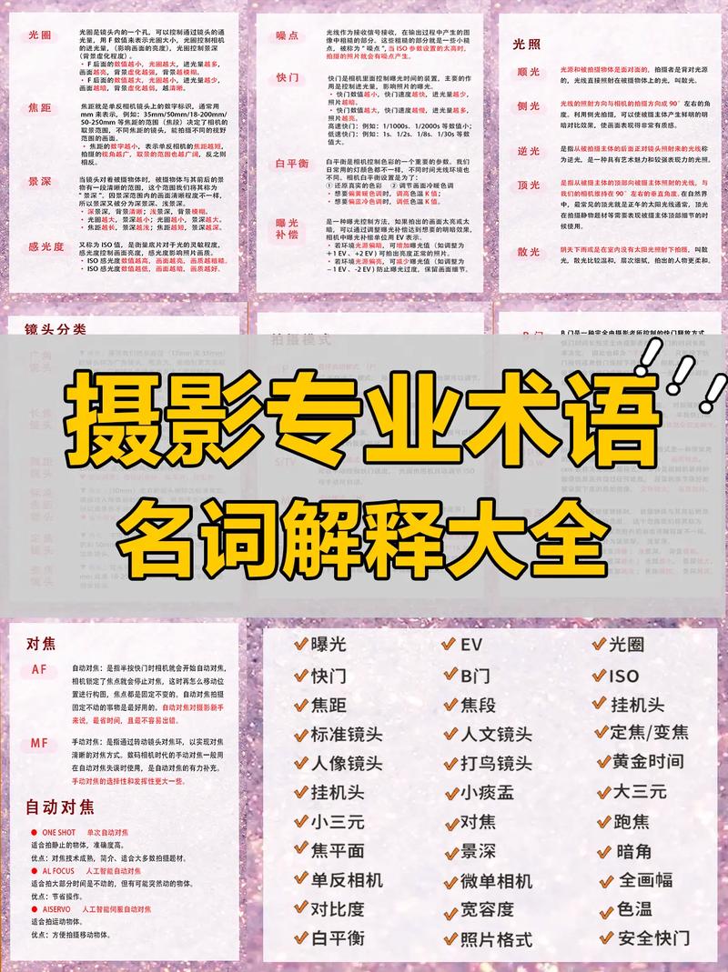 电影艺术里面有哪些专业术语