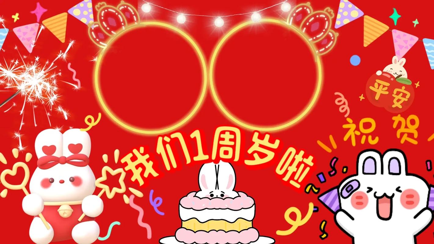 生日投屏背景图模板图3