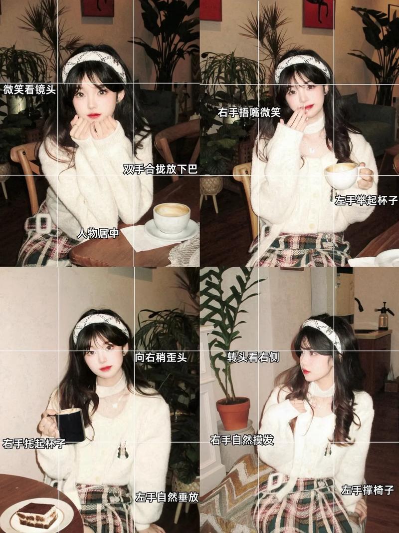 拍照姿势动作大全图2