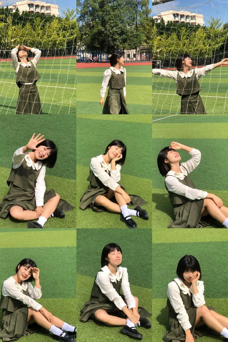 毕业季校园操场拍照姿势?