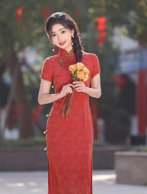 旗袍拍照姿势怎么摆图片