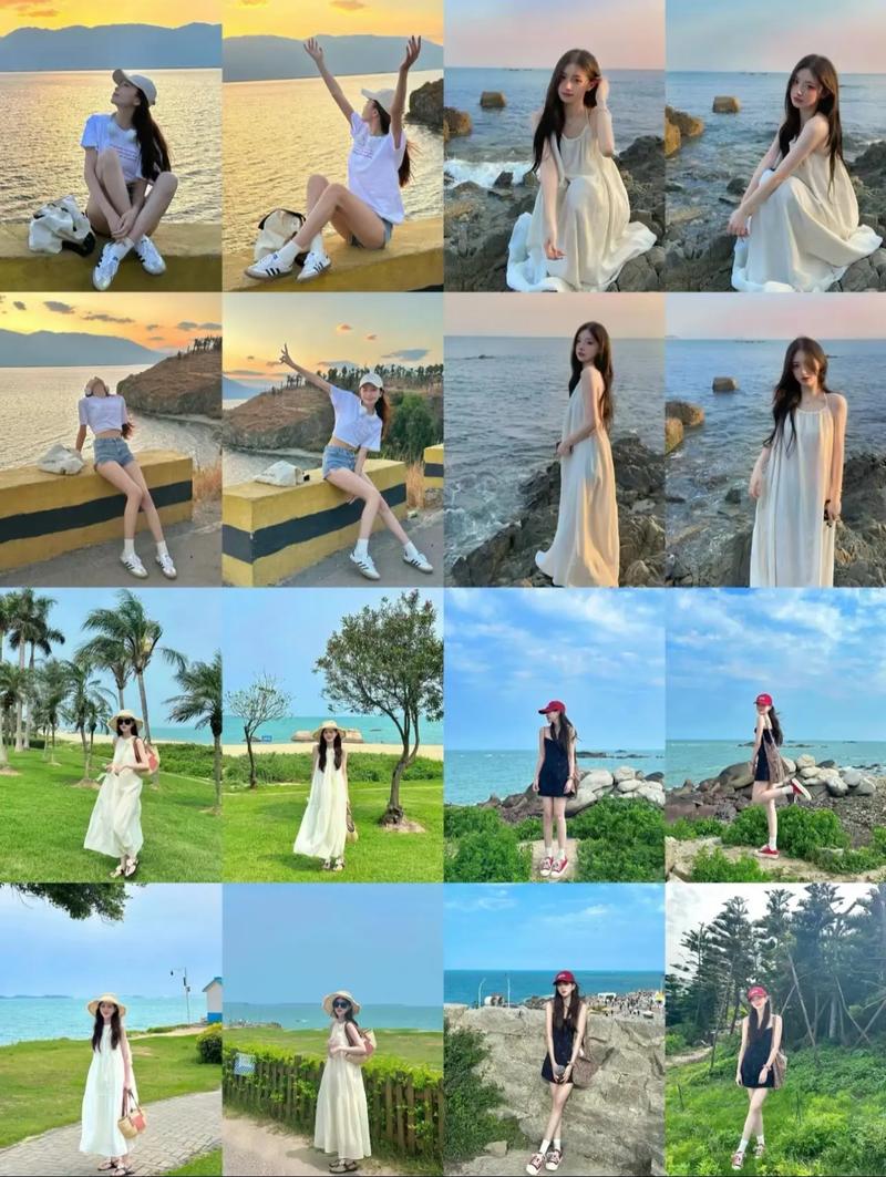 海边拍照技巧怎么摆姿势老年人团队图2