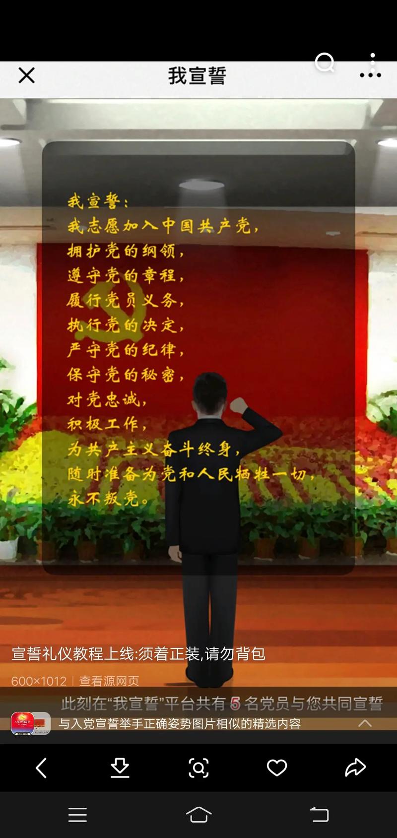 正确的宣誓姿势视频图3