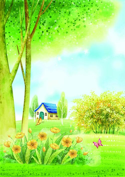 粉色系海报背景-什么样的背景色适合做春天的主题海报,除了绿色的_百度...