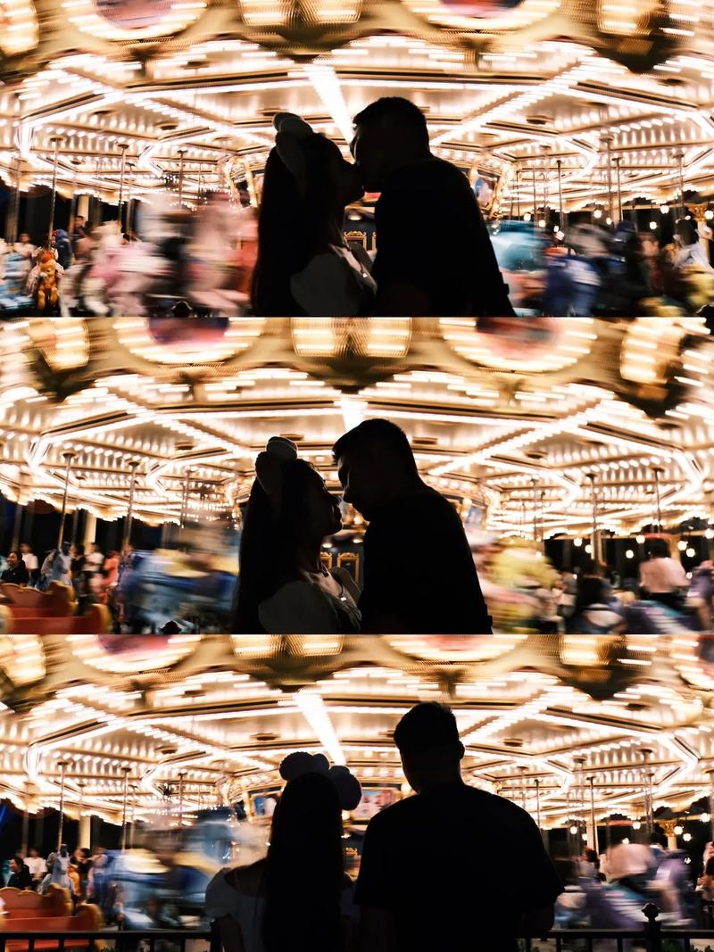 多对情侣迪士尼“流水线”式接吻拍照,这真的不会尴尬吗?