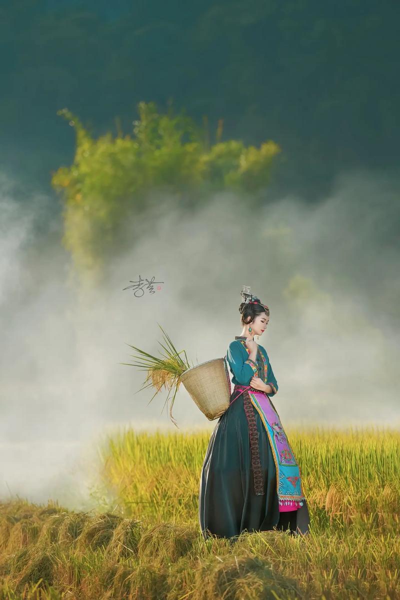 稻田拍照姿势大全女图1