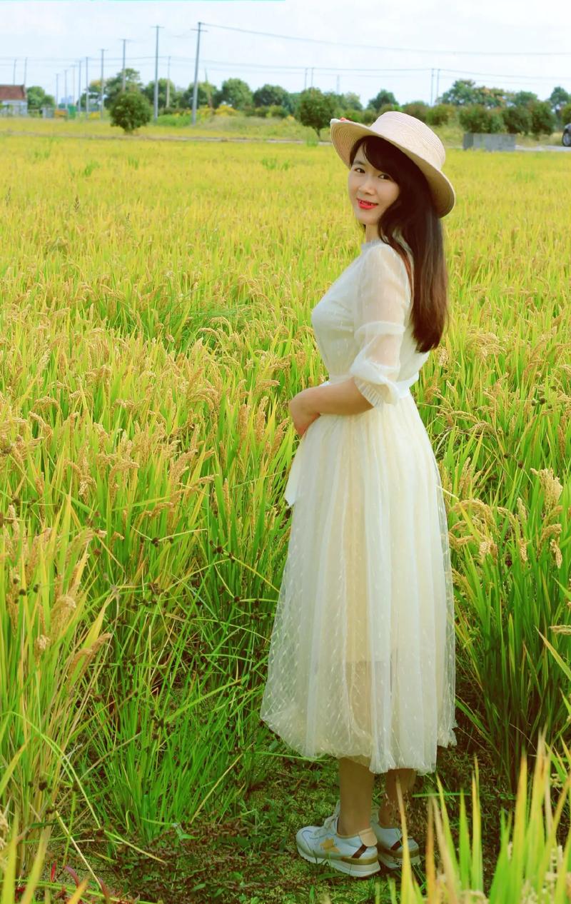 稻田拍照如何摆姿势图片