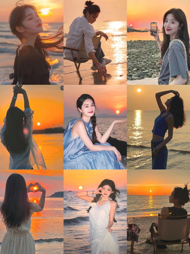 拍照姿势动作图片女图1