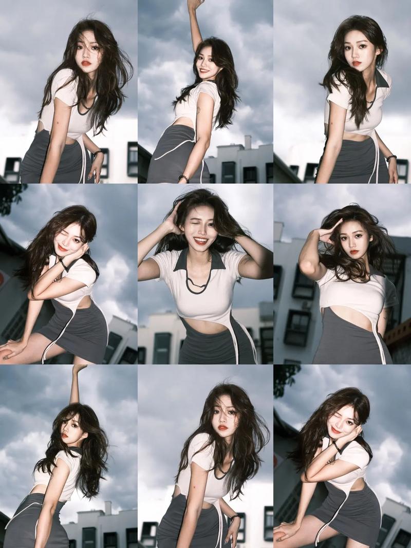 拍照姿势动作图片女图3