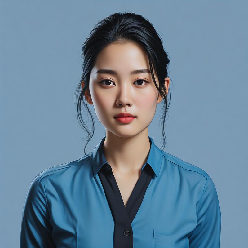 蓝色背景照片穿什么颜色衣服好看图3