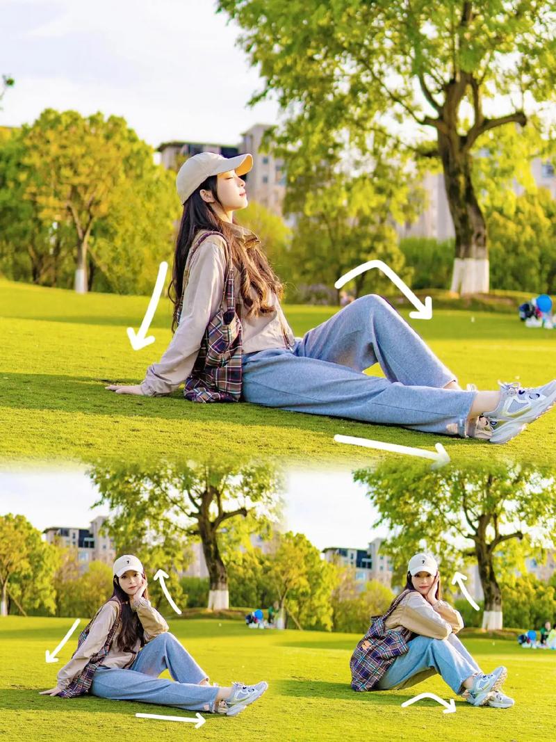 坐着进行拍照,有哪些独特的姿势可以摆