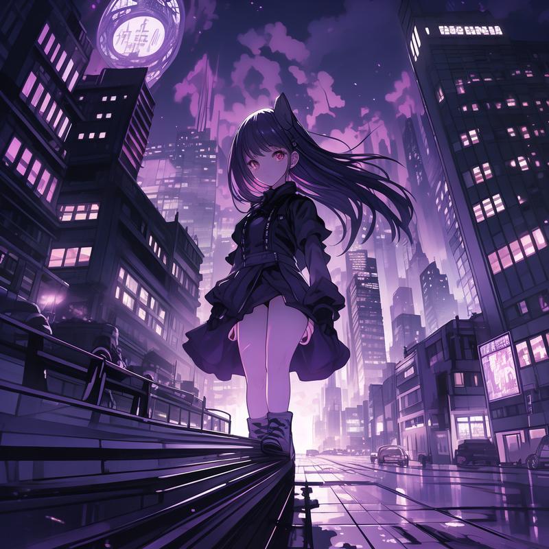 有哪些好看到爆的紫色系头像或者壁纸呢?