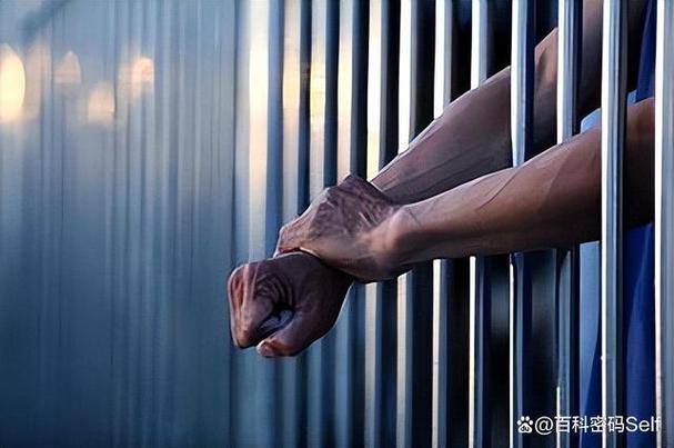 犯人进监狱举牌拍照的背景图3