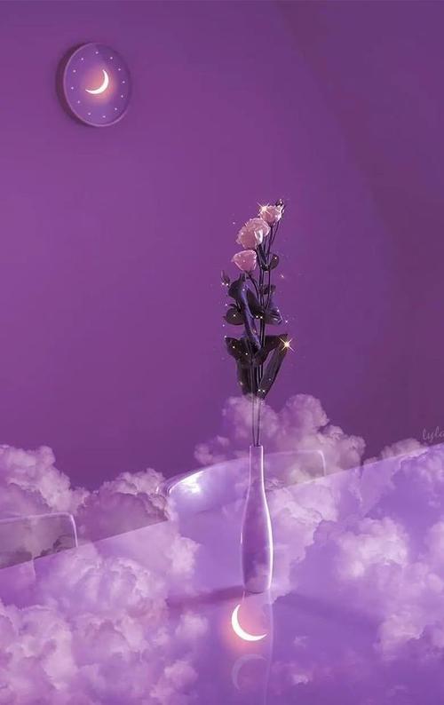 紫色背景图案图2