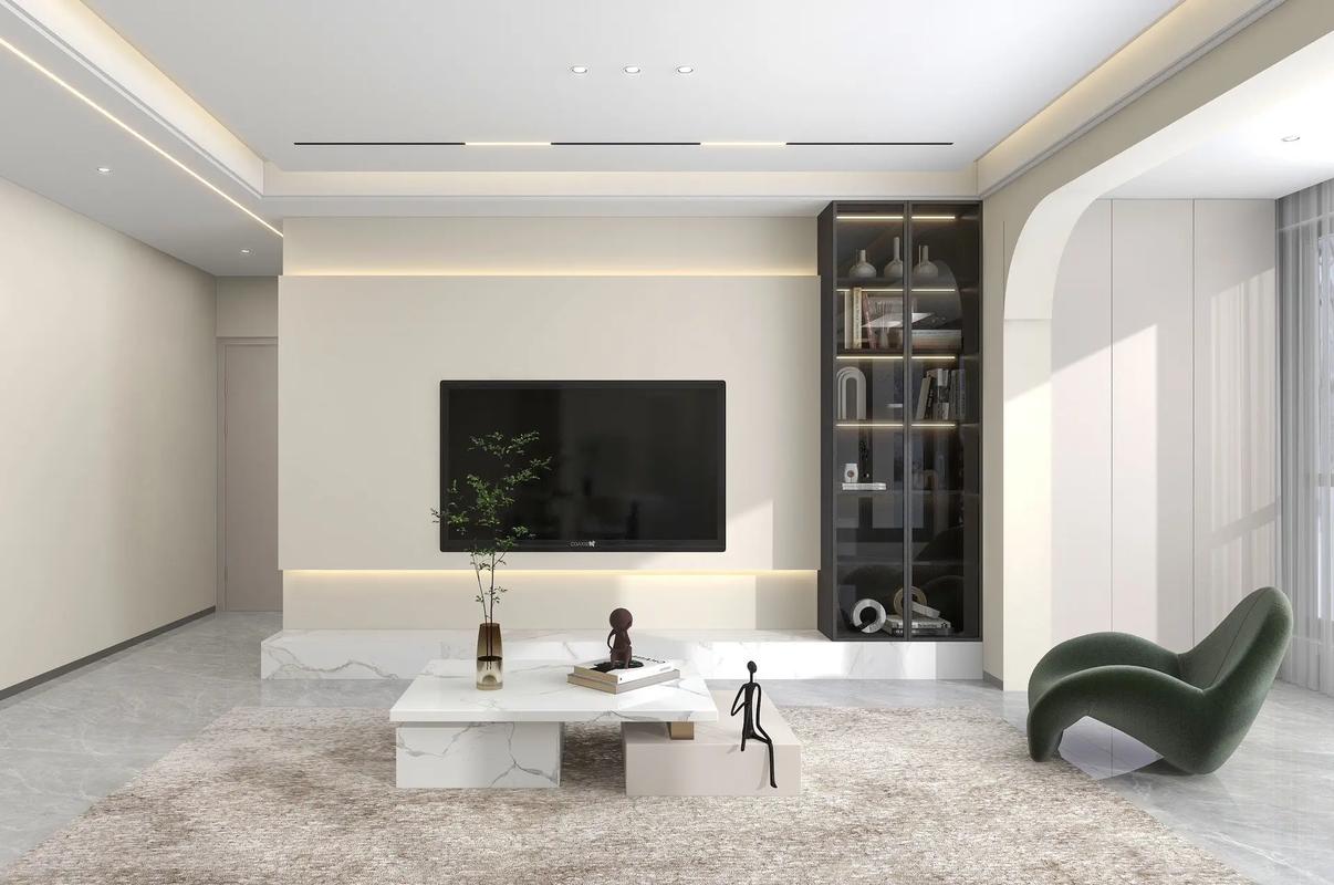 简单大气的背景墙效果图结婚图3