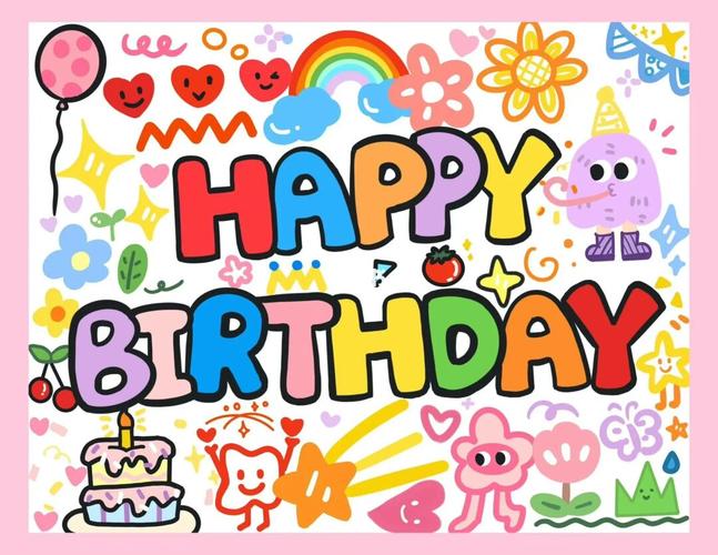 生日快乐背景图片高清横屏图2