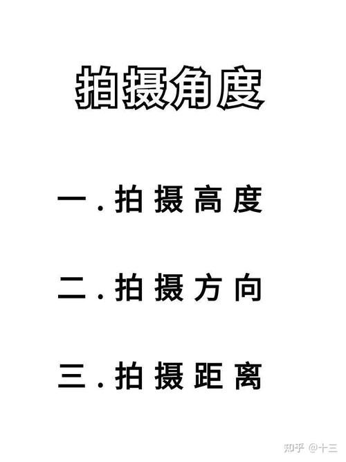 拍摄角度有哪些?各有什么特点?