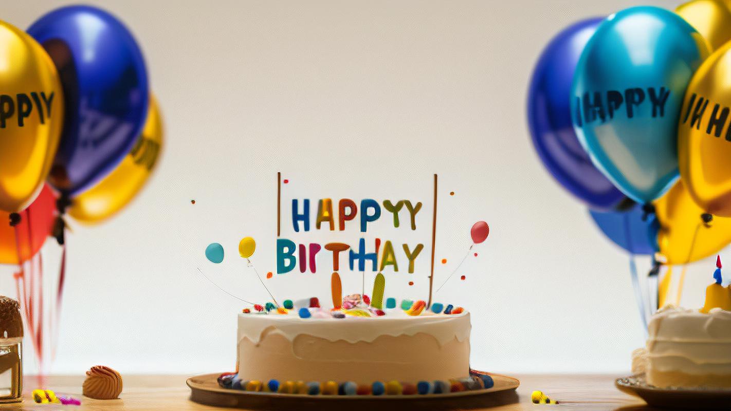 生日快乐简单背景图片