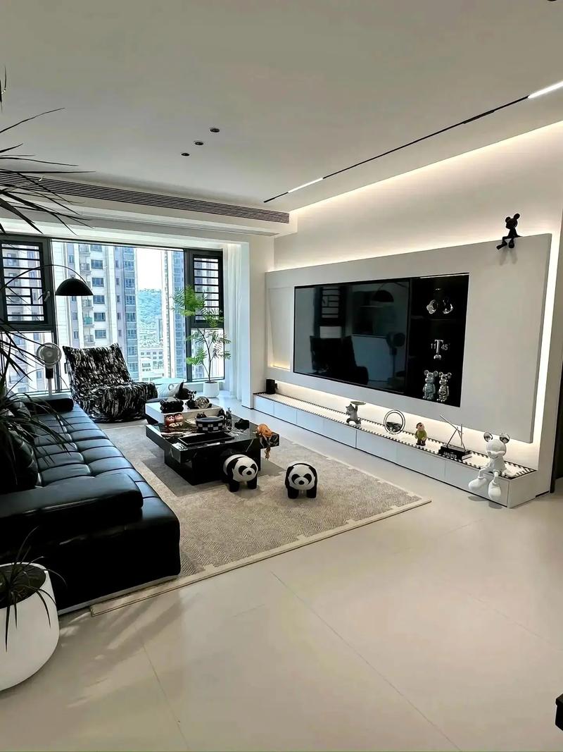 我家电视墙比较小。怎样设计好看?需图片