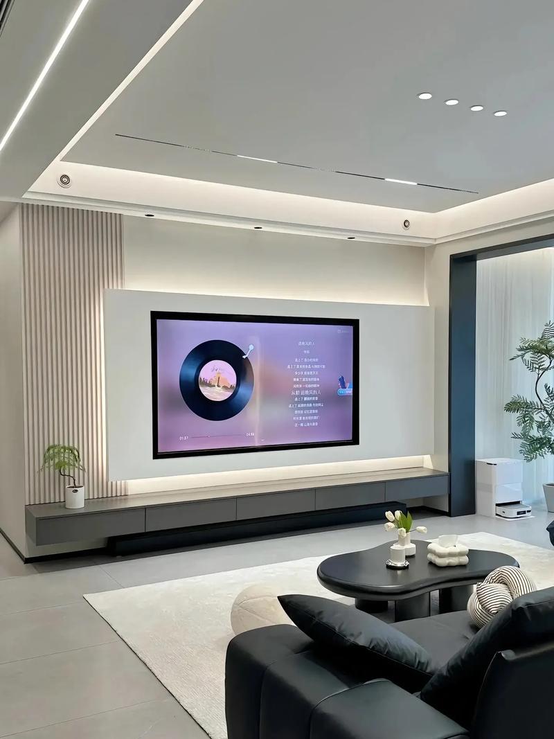 高颜值简约风格电视背景墙效果图,值得收藏