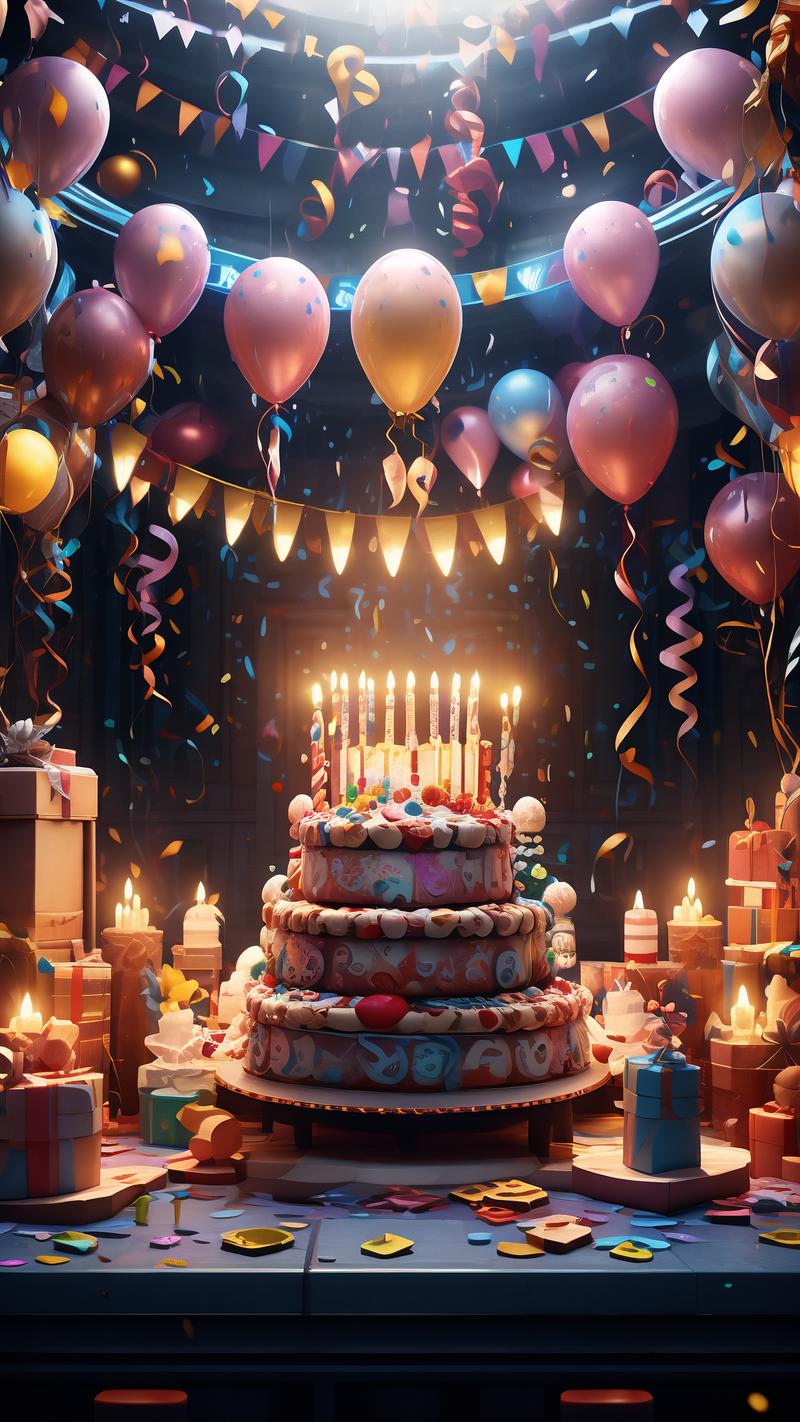 生日投屏背景图图3