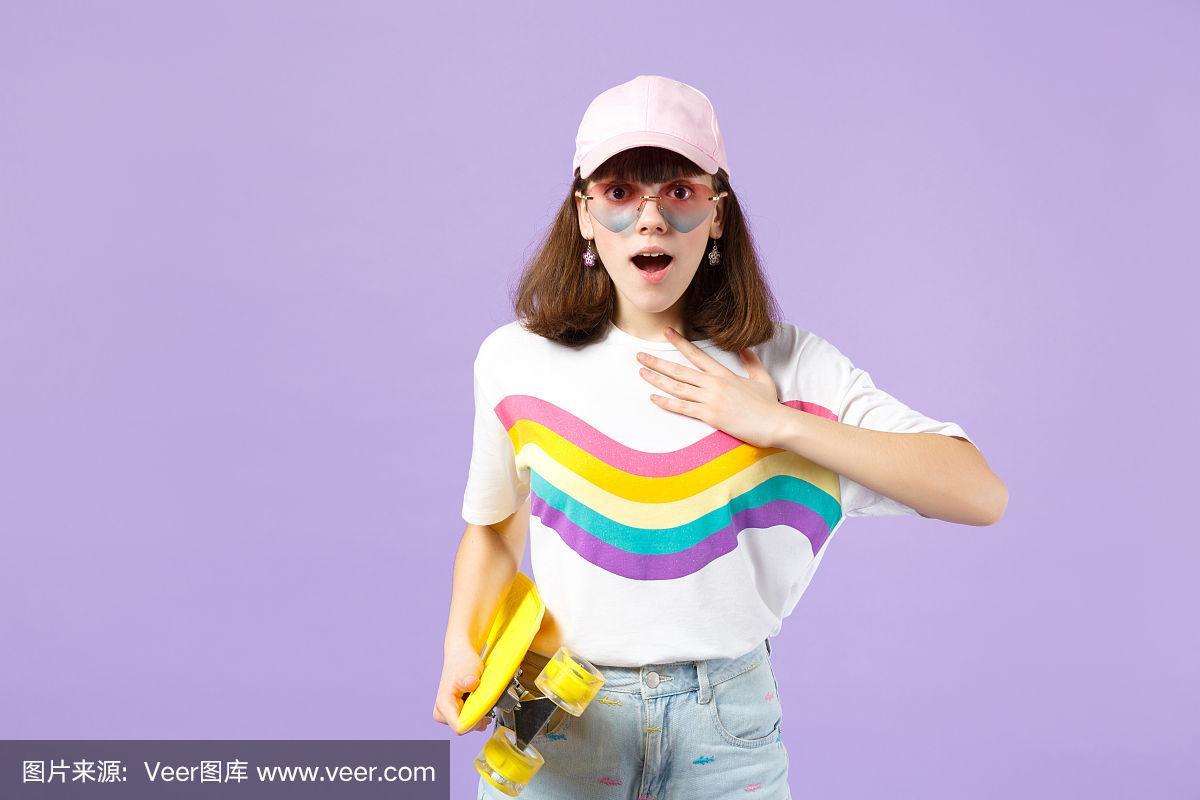 拍照紫色背景图3