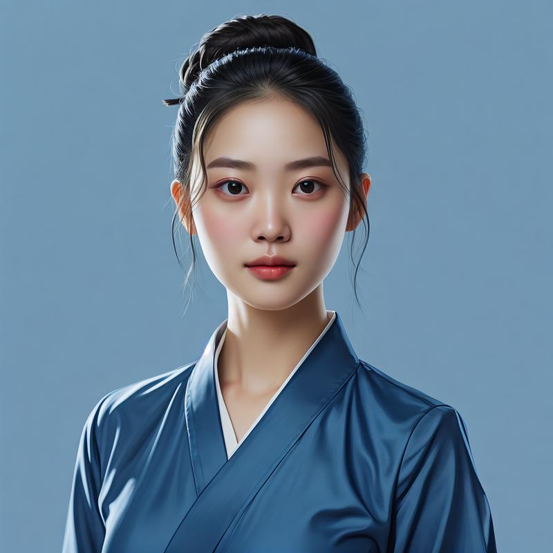 如何拍摄蓝色背景证件照