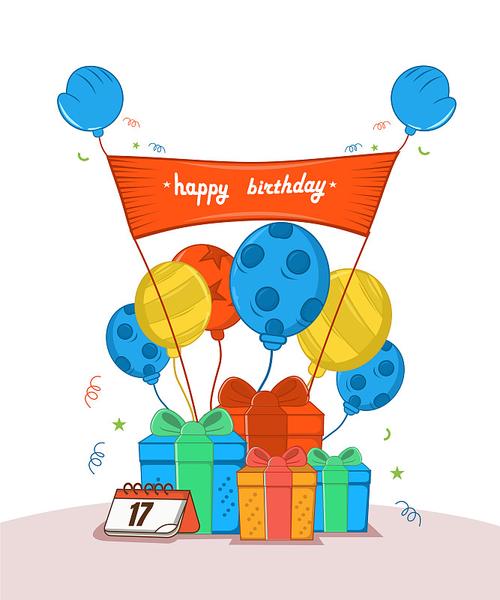 生日快乐背景图高清大图可爱图3