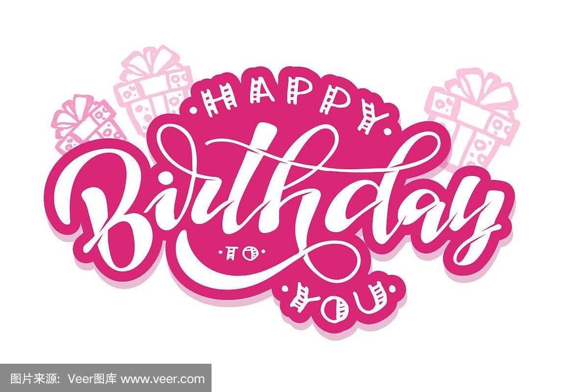 海报生日设计模板-英语生日海报简单型