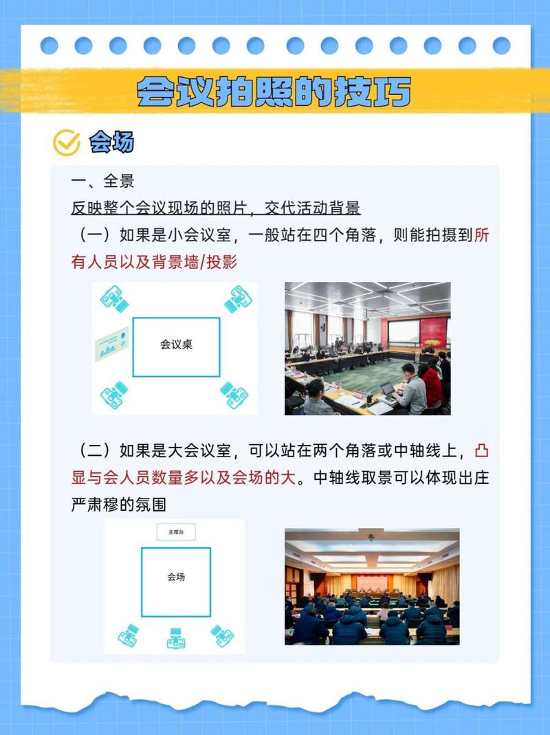 会议拍照的技巧和角度