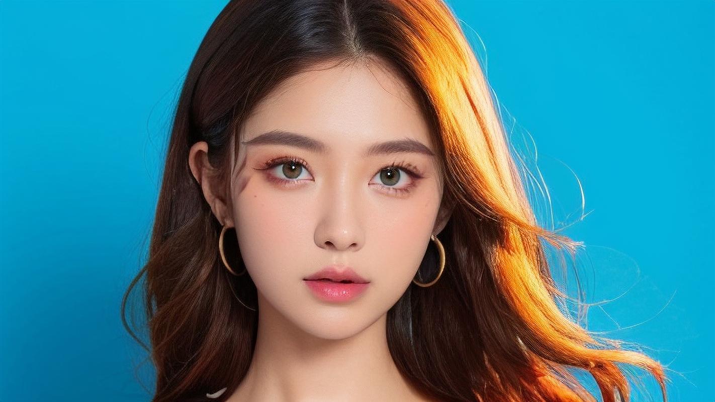 拍照蓝色背景图片图3