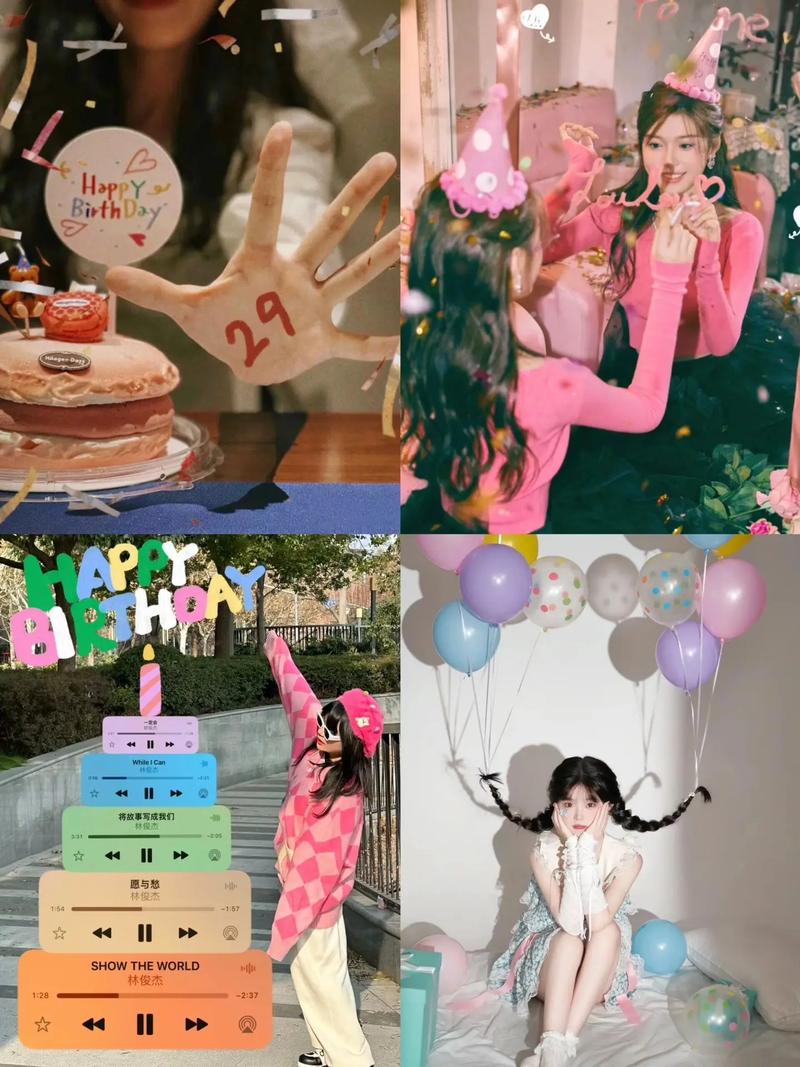 生日快乐照片背景图1