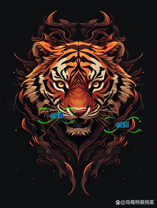 2022虎年海报模板-2022年新年虎头怎么画?