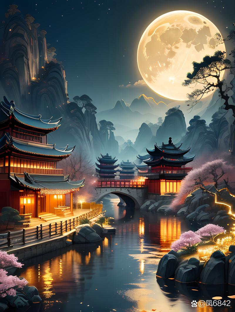 古风建筑插画壁纸-求中国古典风格的背景图(游戏,漫画,插画的都可以...